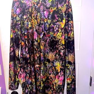 Plus size multi-colored shake print dress!